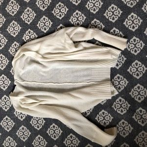 white cardigan
